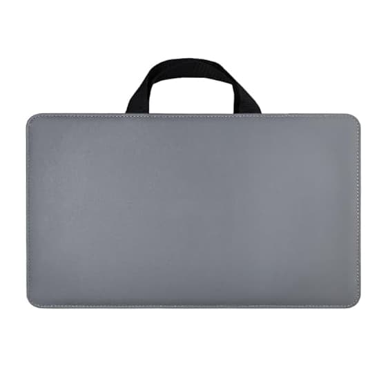 Travel-friendly XtendView laptop monitor extender folded in protective carrying case for digital nomads